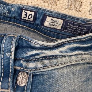 Miss Me Blue Skinny Jeans